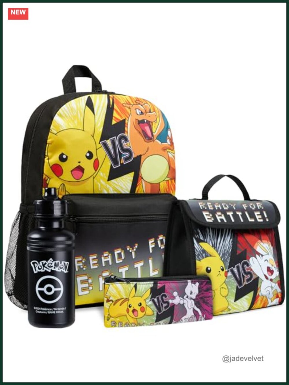 Kids Backpack Set with Pencil Case Water Bottle Lunch Bag Back to School